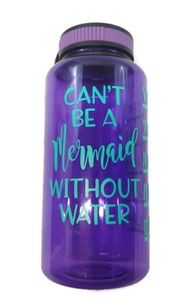 Purple Mermaid Water Battle with Drink Suggestions